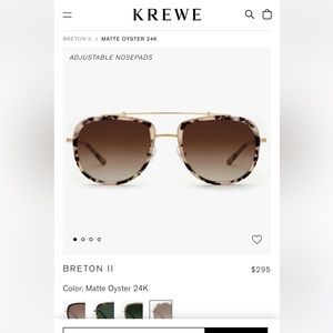Krewe Brenton II sunglasses! NWB.